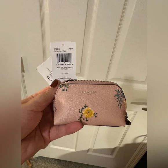 NWT COACH MINI PEPPER CROSSBODY - HEART PETAL PRINT (WITH COIN PURSE) - Picture 10 of 13